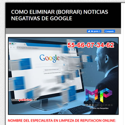 Como Borrar Noticias Negativas de Google