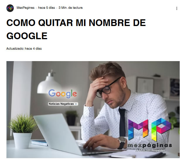 Como eliminar noticias de Google